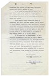 Two 1959 Contracts: (1) Signed by Moe Howard for Stooges' Appearance in Commercial (With Telegram & Letter); (2) Signed by Moe Howard (Three Times), Larry Fine & Joe DeRita for TV Special -- Very Good
